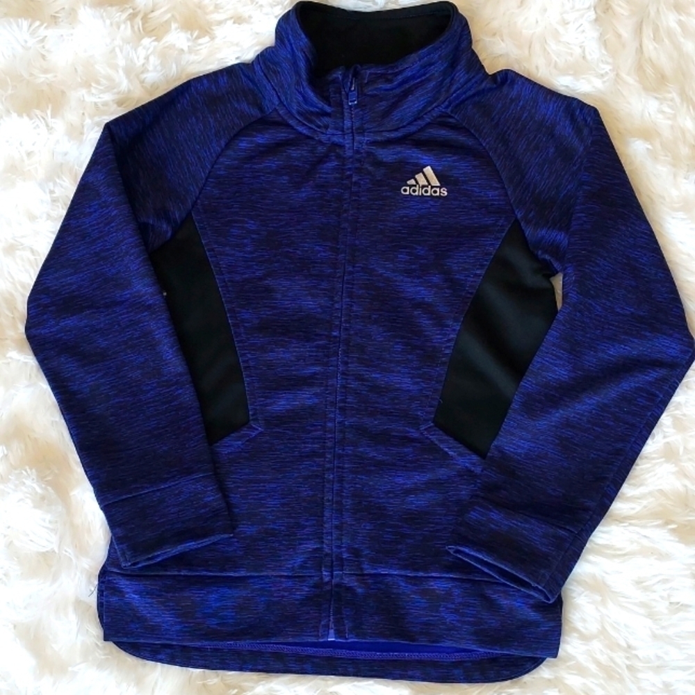 ADIDAS purple girls long sleeved light jacket size 4t
